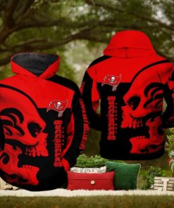 Tampa Bay Buccaneers NFL Skull 3D Printed Hoodie