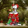 Los Angeles Rams NFL Custom Name Rugby Ball Helmet Custom Shape Christmas Ornament