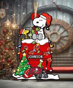 Tampa Bay Buccaneers NFL Snoopy Ornament Personalized Christmas 2023 Holidays