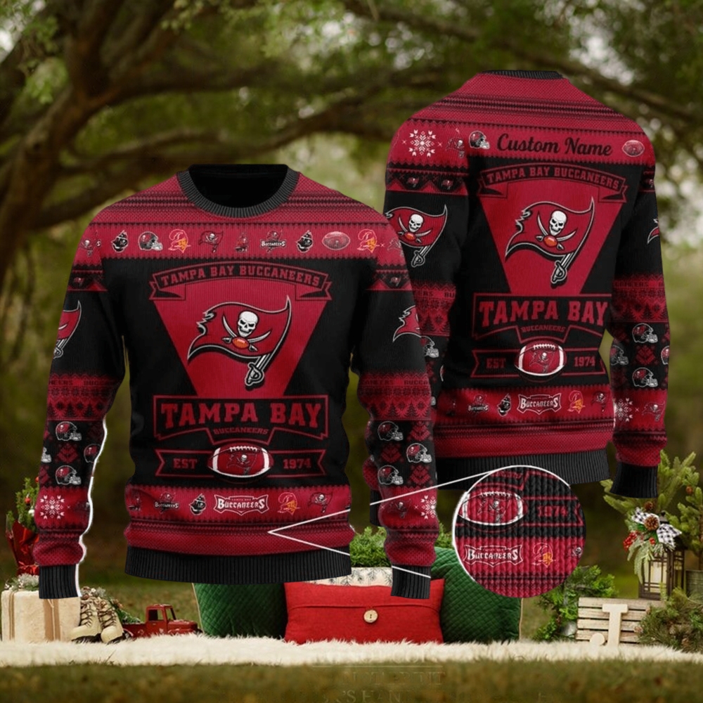 Tampa Bay Buccaneers Personalized Ugly Christmas Sweate Tampa Bay Buccaneers Personalized Ugly Christmas Sweate