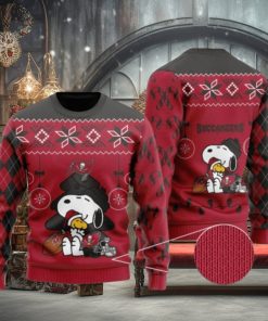 Tampa Bay Buccaneers Snoopy Ugly Christmas Sweaters 1 Tampa Bay Buccaneers Snoopy Ugly Christmas Sweaters