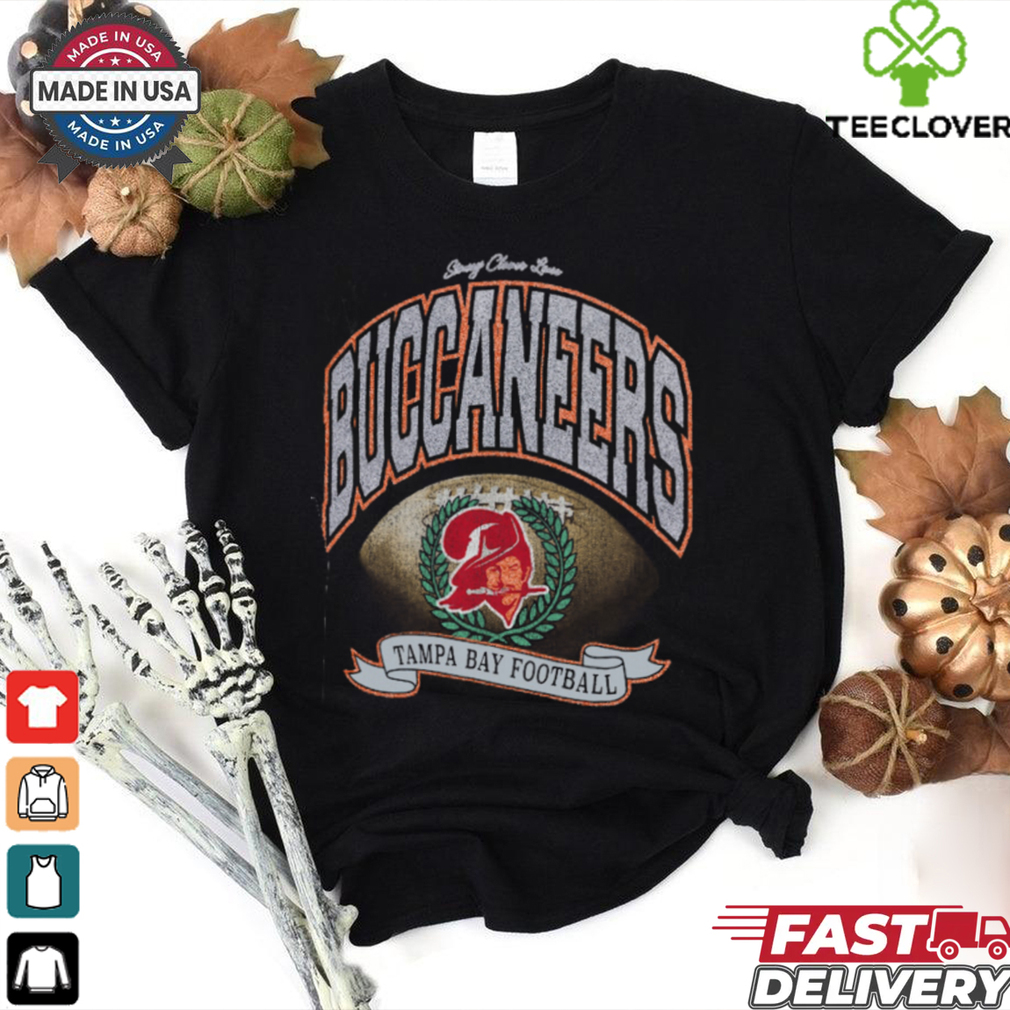 Tampa Bay Buccaneers Stoney Clover Lane x '47 Black Glitter Rocker Retro Tubular T Shirt Tampa Bay Buccaneers Stoney Clover Lane x '47 Black Glitter Rocker Retro Tubular T Shirt