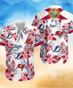 Tampa Bay Buccaneers  Tampa Bay Lightning  Tampa Bay Rays Hawaiian Shirt