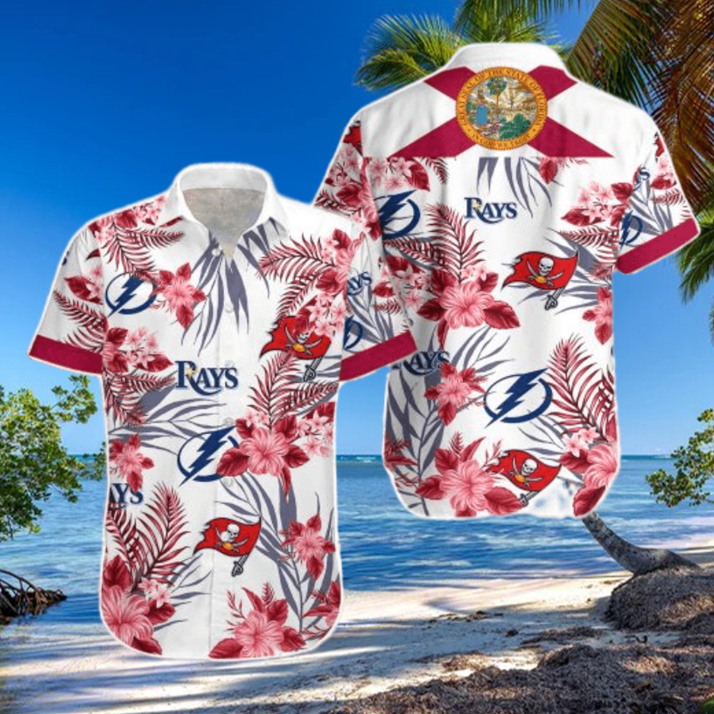 Tampa Bay Buccaneers Tampa Bay Lightning Tampa Bay Rays Hawaiian Shirt