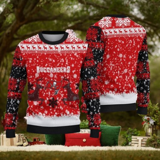 Tampa Bay Buccaneers Ugly Christmas Reindeer Xmas Sweater Snowman Gift Mens Women