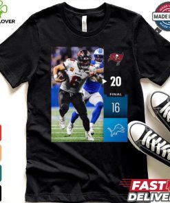 Tampa Bay Buccaneers Win 20 16 Detroit Lions 2024 NFL Week 2 Final Score Shirt