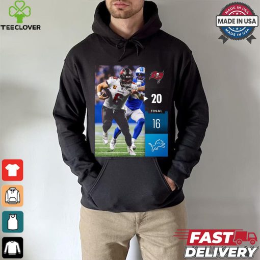 Tampa Bay Buccaneers Win 20 16 Detroit Lions 2024 NFL Week 2 Final Score Shirt