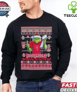 Tampa Bay Buccaneers X Grinch Christmas with Super Bowl Trophy ugly Christmas shirt