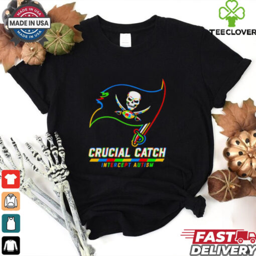 Tampa Bay Buccaneers crucial catch intercept autism shirt