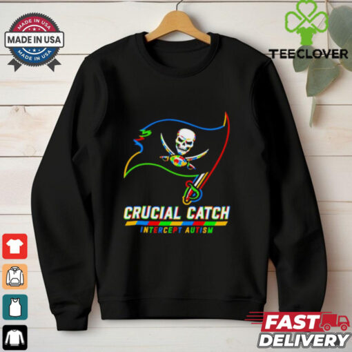Tampa Bay Buccaneers crucial catch intercept autism shirt