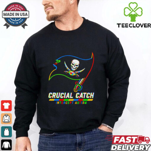 Tampa Bay Buccaneers crucial catch intercept autism shirt