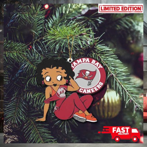 Tampa Bay Buccaneers x Betty Boop Christmas Tree Decorations 2023 Ornament
