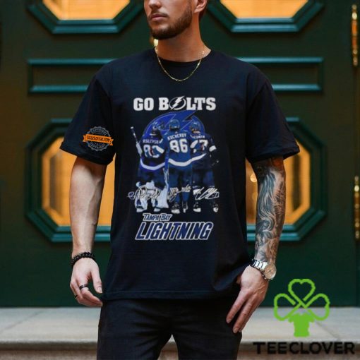 Tampa Bay Lightning Go Bolts Player Signature T Shirt