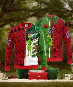 Tampa Bay Lightning Grinch & Scooby doo Christmas Ugly Sweater 1