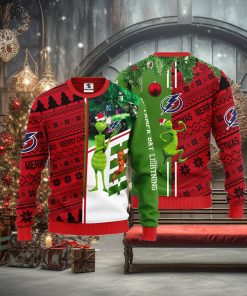 Tampa Bay Lightning Grinch & Scooby doo Christmas Ugly Sweater 1
