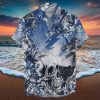 Coors Light Beer Hawaiian Shirt Drawing Pattern