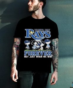 Tampa Bay Rays And Peanuts Characters Walking Road Forever Not Just When We Win shirt