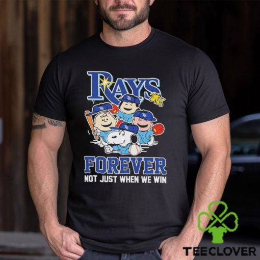 Tampa Bay Rays Forever Not Just When We Win Snoopy Charlie Brown 2024 Shirt
