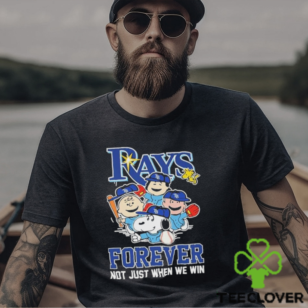 Tampa Bay Rays Forever Not Just When We Win Snoopy Charlie Brown 2024 Shirt Tampa Bay Rays Forever Not Just When We Win Snoopy Charlie Brown 2024 Shirt