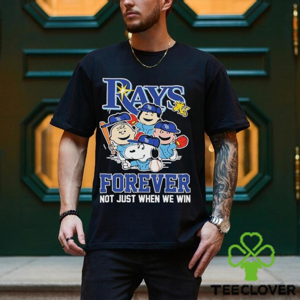 Tampa Bay Rays Forever Not Just When We Win Snoopy Charlie Brown 2024 Shirt Tampa Bay Rays Forever Not Just When We Win Snoopy Charlie Brown 2024 Shirt
