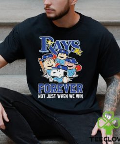 Tampa Bay Rays Forever Not Just When We Win Snoopy Charlie Brown 2024 Shirt