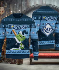 Tampa Bay Rays Grinch Christmas Ugly Sweater
