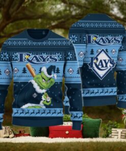 Tampa Bay Rays Grinch Christmas Ugly Sweater