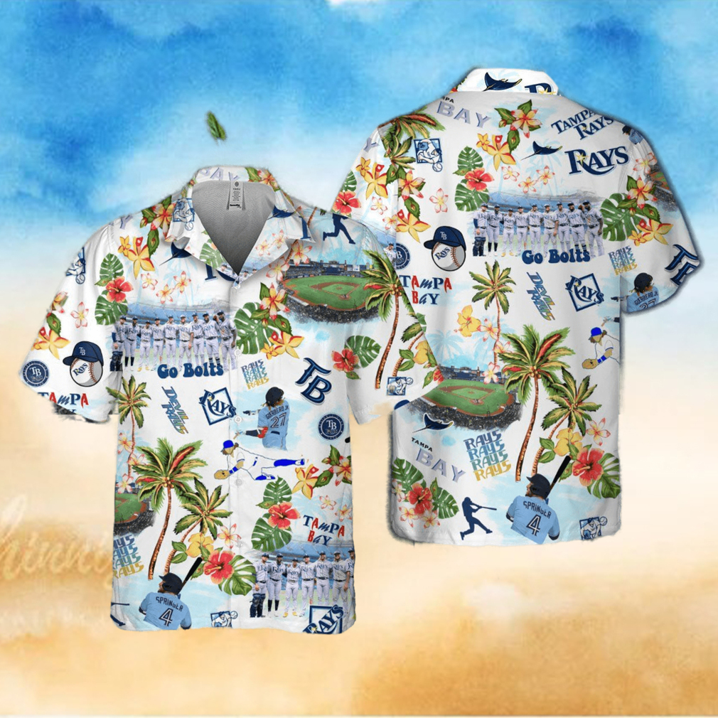 Tampa Bay Rays MLB Aloha Hawaiian Shirt Tampa Bay Rays MLB Aloha Hawaiian Shirt
