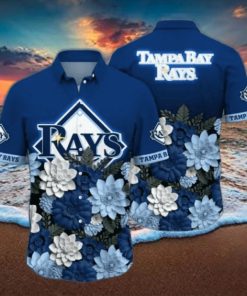 Tampa Bay Rays MLB Flower Hawaii Shirt And Thoodie, sweater, longsleeve, shirt v-neck, t-shirt For Fans