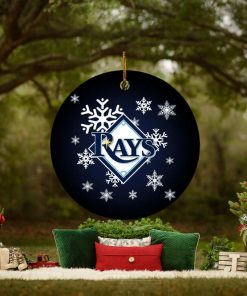 Tampa Bay Rays MLB Merry Xmas Custom Name Tree Decorations Ornament