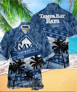 Tampa Bay Rays MLB Palm Tree Pattern All Over Printed Unisex Hawaiian Shirt