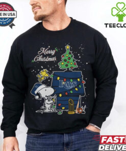 Tampa Bay Rays Merry Christmas With Snoopy Baby T Shirt