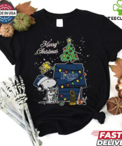 Tampa Bay Rays Merry Christmas With Snoopy Baby T Shirt