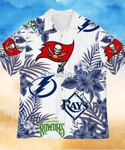 Tampa Bay Sport Teams Hawaiian Buccaneers Tampa Bay Rays Tampa Bay Lightning Rowdies Hawaiian Shirt For Fans