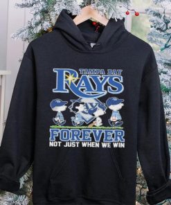 Tampa bay rays and Peanuts forever not just when we win hoodie, sweater, longsleeve, shirt v-neck, t-shirt