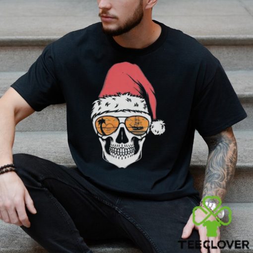 Tampa bay santa skull holiday for the bay clothing co T hoodie, sweater, longsleeve, shirt v-neck, t-shirt