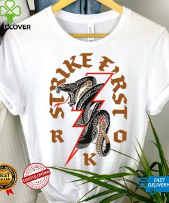 Tan Randy Orton Strike First Viper Bolt Shirt