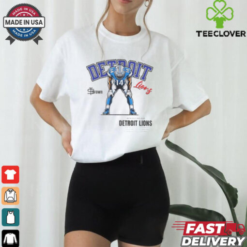 Tan St. Brown Detroit Lions shirt