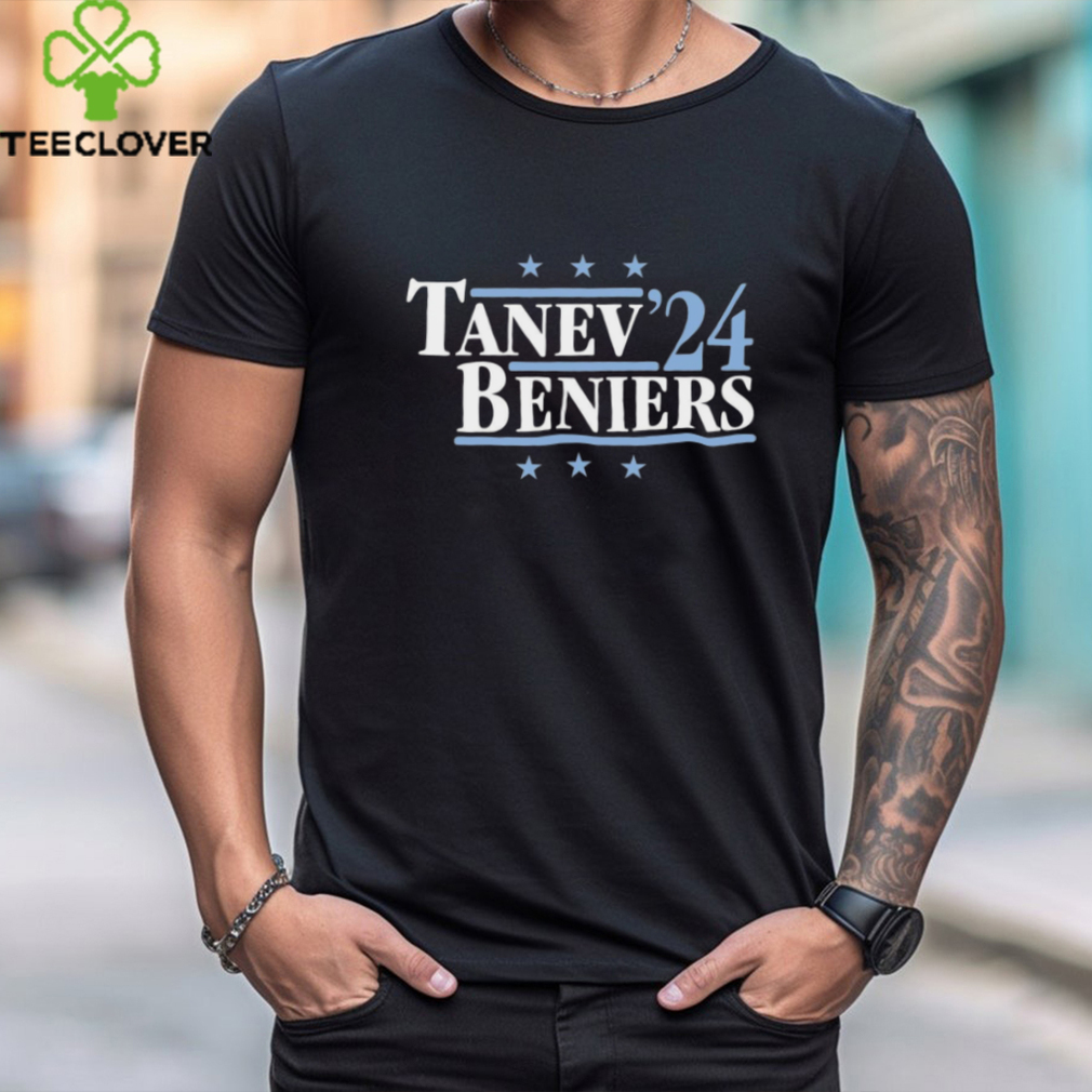 Tanev & Beniers '24 Seattle Hockey Political Campaign Parody T Shirt Tanev & Beniers '24 Seattle Hockey Political Campaign Parody T Shirt