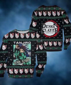 Tanjiro Kamado Ugly Christmas Sweater Demon Slayer Anime Xmas