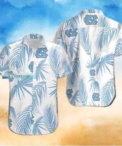 Tar Heels Palm Leaf Texture Hawaiian Shirt