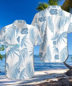 Tar Heels Palm Leaf Texture Hawaiian Shirt