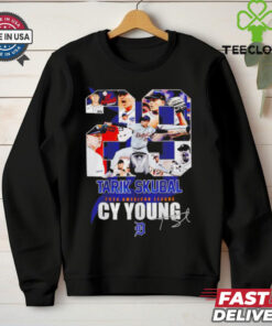 Tarik Skubal Cy Young Detroit Tigers 2024 American League signature shirt