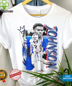 Taron Johnson number 7 Buffalo Bills football player pose poster shirt