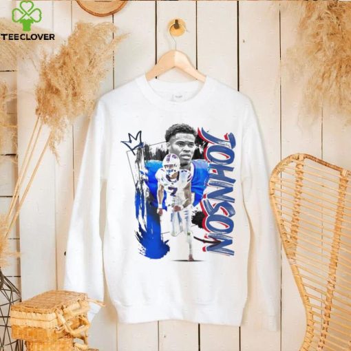 Taron Johnson number 7 Buffalo Bills football player pose poster shirt
