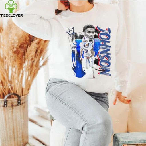 Taron Johnson number 7 Buffalo Bills football player pose poster shirt
