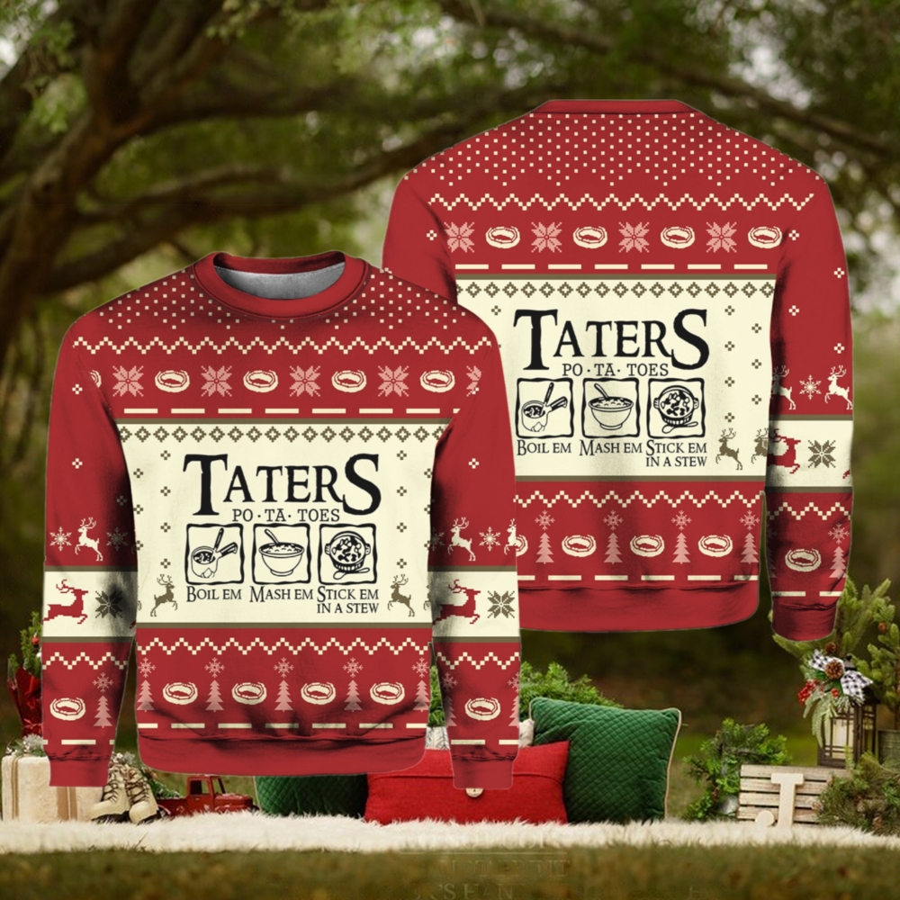 Taters PoTaToes Ugly Christmas Sweater Taters PoTaToes Ugly Christmas Sweater
