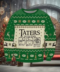Taters Potatoes 3D Ugly Christmas Sweater For Men And Women