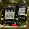 Squatching Through The Snow Knitted Xmas Navy Sweater