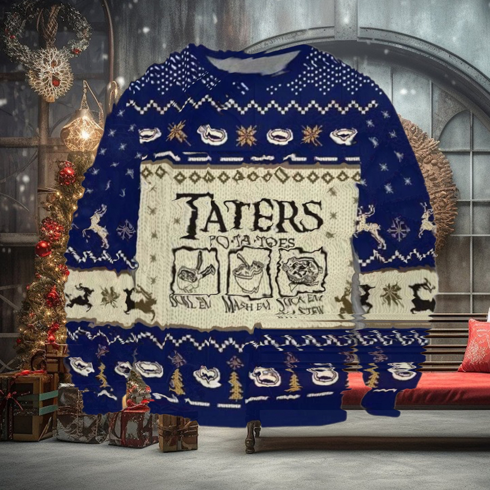 Taters Potatoes Ugly Christmas Sweater Patotoes Taters Potatoes Ugly Christmas Sweater Patotoes